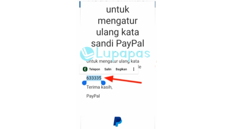 Verifikasi Email PayPal Lupa Password Paypal
