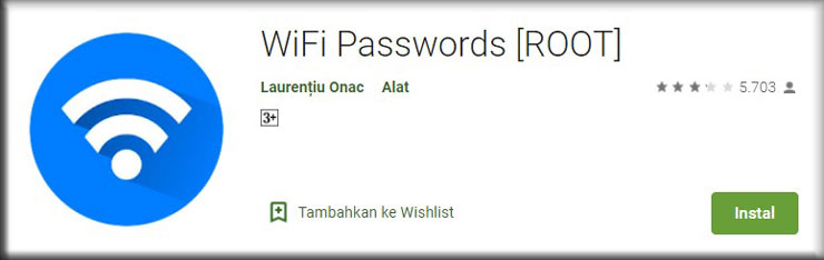 6. Lihat Password via WiFi Password Android