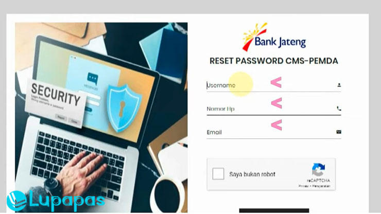 Langkah langkah Memulihkan Password iBanking Bank Jateng